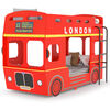 vidaXL Pograd londonski avtobus rdeč MDF 90x200 cm