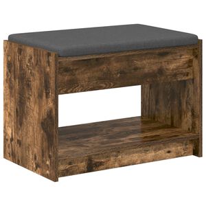vidaXL Haldna klop Dimljeni Hrast 63 x 38 x 45 cm