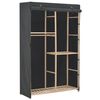 vidaXL Garderobna omara 3-nadstropna 110x40x170 cm sivo blago