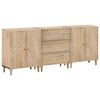 vidaXL Stranske omarice 3 kosi 60x33x75 cm trden mangov les