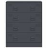 vidaXL Komoda antracitna 67x39x83 cm jeklo