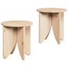 vidaXL Klubska miza 2 kos Naravna 41,5 x 41,5 x 44 cm