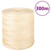 vidaXL Vrv iz 100 % sisala 2 mm 300 m