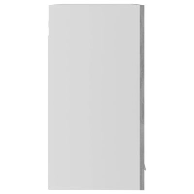 vidaXL Viseča steklena omarica betonsko siva 60x31x60 cm iverna pl.