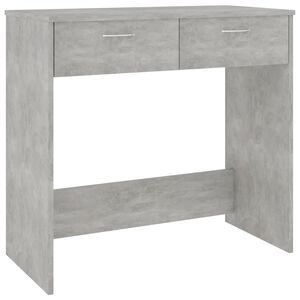 vidaXL Pisalna miza betonsko siva 80x40x75 cm iverna plo&scaron;ča