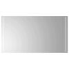 vidaXL LED kopalni&scaron;ko ogledalo Transparentno 90 x 50 cm kaljeno steklo