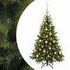 vidaXL Umetna božična jelka z bučko 120 cm 150 LED Toplo bela