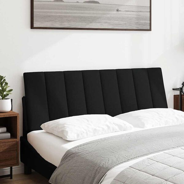vidaXL Blazina za vzglavje Hanko črna 120 cm blago