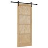 vidaXL Drsna vrata ORKDAL Naravna 83 x 211 cm Trdna borovina