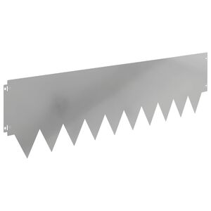 vidaXL Robovi trave 20 kos 103 x 30 cm Jeklo Srebrna