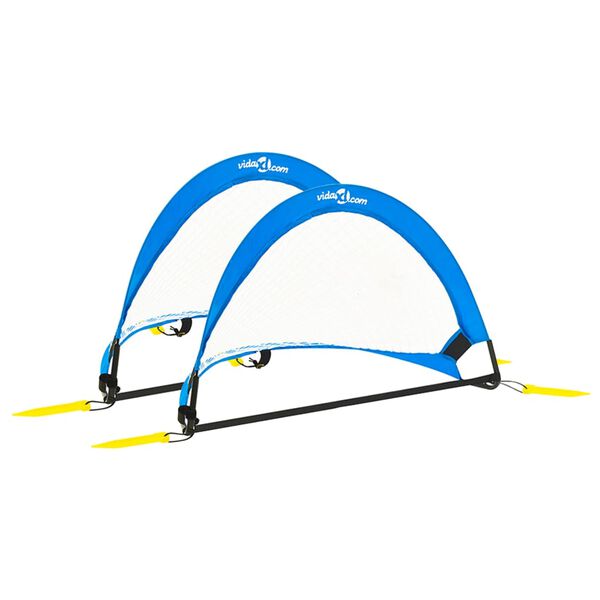 vidaXL Otro&scaron;ki nogometni gol 2 kosa s torbo 75,5x46x48 cm