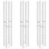 vidaXL Gabionske ko&scaron;are 3 kosi pocinkano jeklo 25x25x197 cm