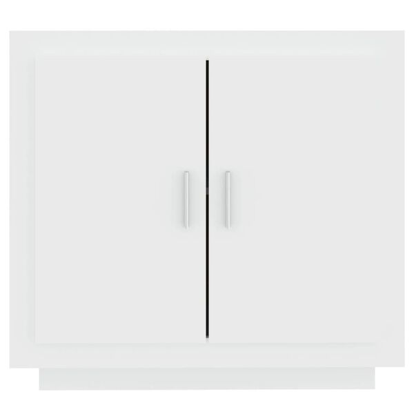 vidaXL Komoda bela 80x40x75 cm konstruiran les