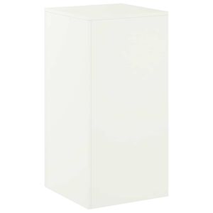 vidaXL Stojalo za rastline Bela 40 x 40 x 80 cm Jeklo