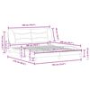 vidaXL Posteljni okvir brez vzmetnice Hvar svetlo siv 180x200 cm tkanina