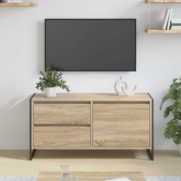 vidaXL TV omarica s predalom Sonoma 100 x 36 x 49.5 cm Konstruiran les