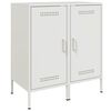 vidaXL Komoda 2 kosa bela 36x39x79 cm jeklo
