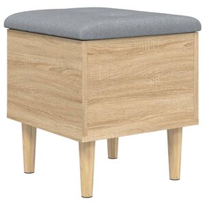 vidaXL Klop za shranjevanje sonoma hrast 42x42x46 cm inženirski les