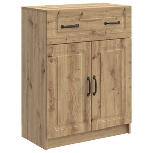vidaXL Strani &scaron;al Artisan hrast 66 x 34,5 x 87 cm Inženirski les