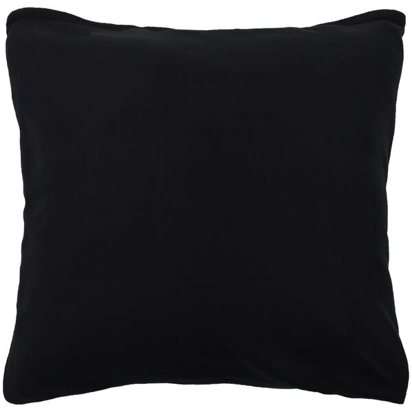 vidaXL Posteljnina 5-delna iz flisa črna 200x200/80x80 cm