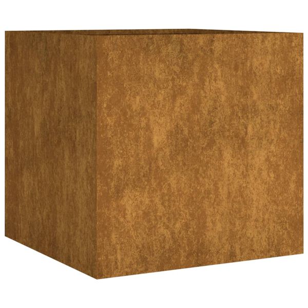 vidaXL Cvetlično korito 40x41x40 cm corten jeklo