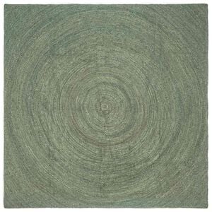 vidaXL Preproge za povr&scaron;ine Olivno zelena 200 x 200 cm Juta