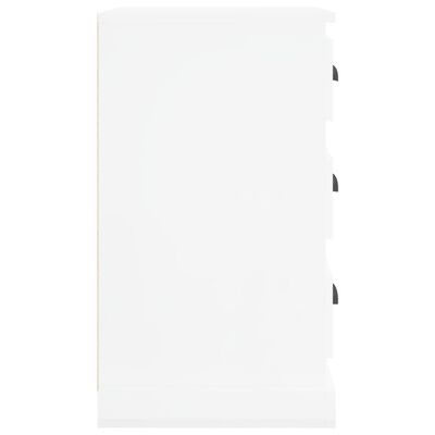 vidaXL Nočna omarica visok sijaj bela 39x39x67 cm inženirski les