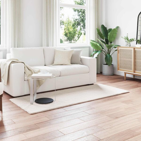 vidaXL Umetno zajčje preproga Olite krema 80 x 200 cm Poliester