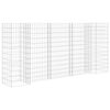 vidaXL Korito za rastline gabion H-oblike jeklo 260x40x120 cm