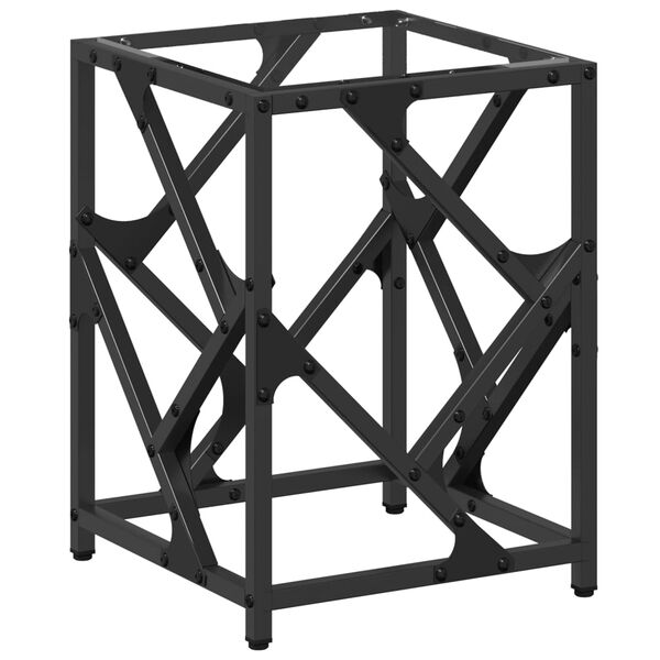 vidaXL Klubska mizica s stekleno povr&scaron;ino 30x30x41 cm jeklo