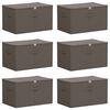vidaXL Shranjevalna &scaron;katla 6 pcs Antracit 55 x 35 x 32 cm