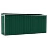 vidaXL Vrtna lopa zelena 118x382x178 cm pocinkano jeklo