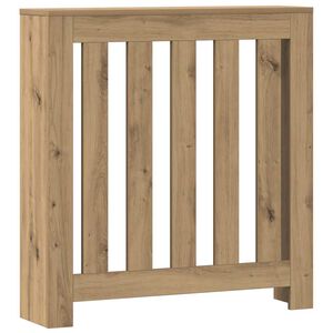 vidaXL Pokrov za radiator hrast 78x20x82 cm inženirski les