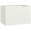 vidaXL Sadilnik Bela 120x80x80 cm Jeklo