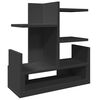 vidaXL Organizator za pisalno mizo črn 49x20x52,5 cm inženirski les