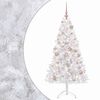 vidaXL Umetna božična jelka z bučko 210 cm 300 LED Toplo bela