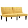 vidaXL Kavč dvosed rumeno blago
