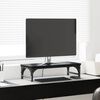 vidaXL Stojalo za monitor Črna Orehovina 55 x 23 x 14 cm