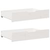 vidaXL Predal za posteljo 2 kosa bela 80x55x17 cm trdna borovina