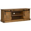 vidaXL TV omarica HALDEN 2 drsna vrata 150x40x60 cm masivni les