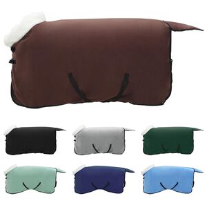 vidaXL Konjski pla&scaron;č Polna temno rjava 115 cm Polarna flanela