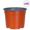 vidaXL Cvečni lonec 50 pcs Terakota &Oslash; 15 x 12.5 cm Plastika