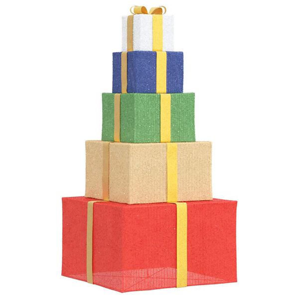 vidaXL Božična dekoracija Darilna &scaron;katla 250 LEDs Warm White