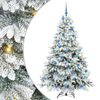 vidaXL Umestno božično drevo med 300 LED Bela 180 cm PE in PVC