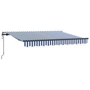 vidaXL Vlečna tenda Modra 250 x 200 cm blago