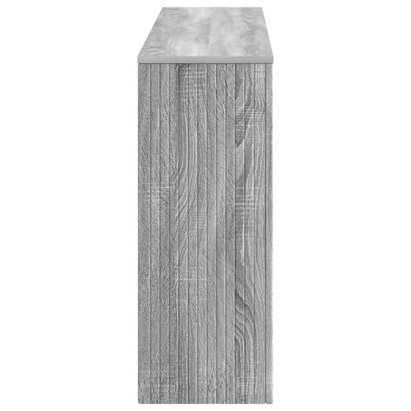 vidaXL Konzolna miza Siva Sonoma 155 x 29 x 74 cm Konstruirano leseno