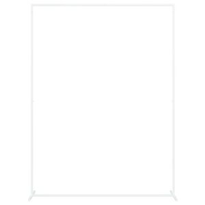 vidaXL Poroka Arch Bela 150 x 49,5 x 200 cm Jeklo