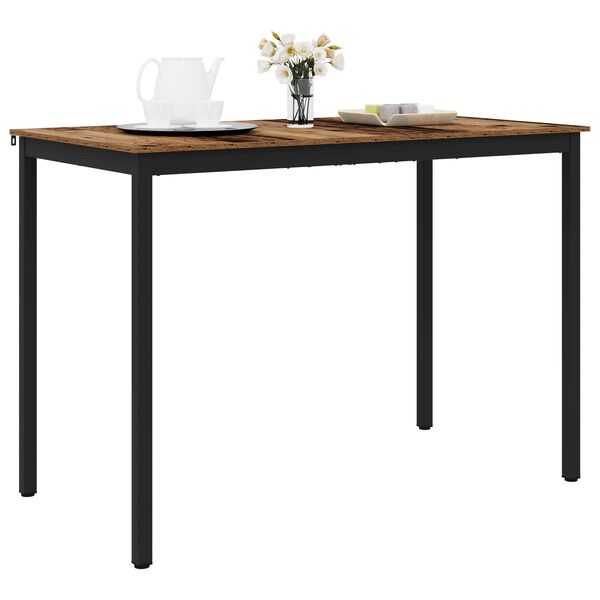 vidaXL Stoječ miza za bar Konstruiran les