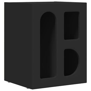 vidaXL Nočna omarica Črna 40 x 35 x 50 cm Konstruiran les
