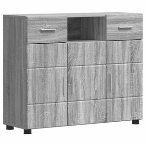 vidaXL Lesena omara Siva Sonoma 88,5 x 30,5 x 73 cm Konstruiran les